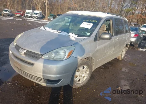 2004 Toyota Sienna Le из США, поврежденный, VIN 5TDZA23CX4S097510
